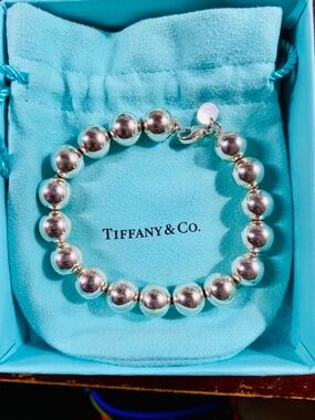 Tiffany & Co HardWear Ball bracelet 10mm 7.2”  Sterling Silver 925